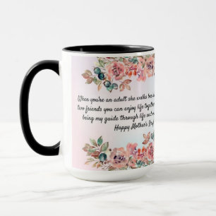Feiern Sie mit einer glücklichen Mutter-Tag-Tasse Tasse
