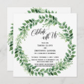 Feiern Sie mit nur einem US-Empfang für grünen Kra Einladung (Vorne/Hinten)