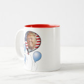 Feiern Sie mit Trumpf Zweifarbige Tasse (Vorderseite Links)