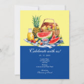 Feiern Sie mit uns an der Rezeption für Picnic Einladung (Vorderseite)