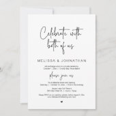 Feiern Sie mit uns beiden, Hochzeitsfeier-Party Einladung (Vorderseite)