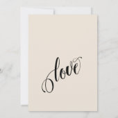 Feiern Sie mit uns! Einfache Creme Einladung (Rückseite)