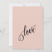 Feiern Sie mit uns! Einfache Rosa Einladung (Rückseite)