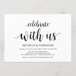 Feiern Sie mit uns, Einladungen für Hochzeitfeiern