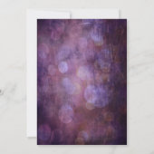 Feiern Sie mit uns! Handschrift mit Grunge Bokeh Einladung (Rückseite)