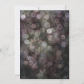 Feiern Sie mit uns! Handwriting Grunge Bokeh Einladung (Rückseite)