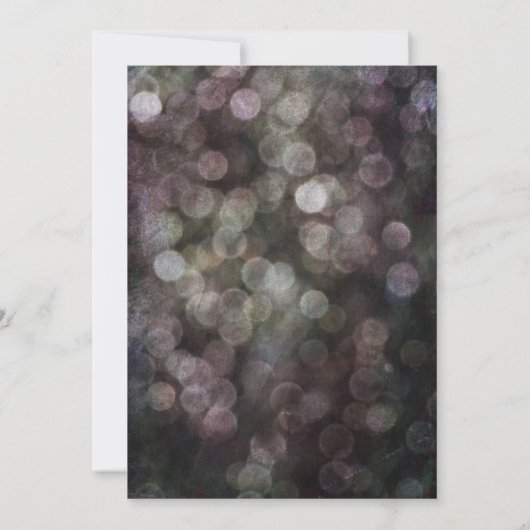 Feiern Sie mit uns! Handwriting Grunge Bokeh Einladung (Rückseite)