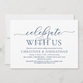 Feiern Sie mit uns, Hochzeit Probe Abendessen Part Einladung (Vorderseite)