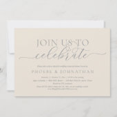 Feiern Sie mit uns, Hochzeit und Probe Einladung (Vorderseite)