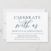 Feiern Sie mit uns, Hochzeitliches Abendessen Part Einladung (Vorderseite)