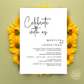 Feiern Sie mit uns, Hochzeitliches Abendessen Part Einladung