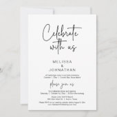 Feiern Sie mit uns, Hochzeitsfeier Einladung (Vorderseite)