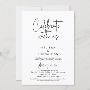 Feiern Sie mit uns, Hochzeitsfeier Einladung