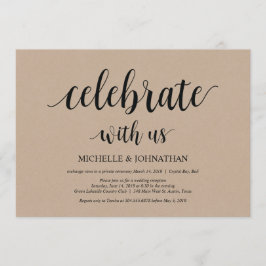 Feiern Sie mit uns, Hochzeitsfeier lädt ein Einladung