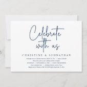 Feiern Sie mit uns, Hochzeitsfeier, Party der Mari Einladung (Vorderseite)