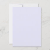 "Feiern Sie mit uns" Lässiger Lavender Empfang-Onl Einladung (Rückseite)