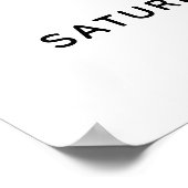 Feiern Sie mit uns! Minimales Gold Handwriting-Ere Poster (Ecke)