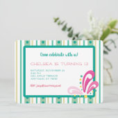 Feiern Sie mit uns mit einer individuellen Einladu Ankündigung (Stehend Vorderseite)
