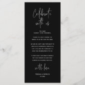 Feiern Sie mit uns, Platz Einstellung Danke Karte