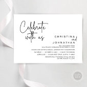 Feiern Sie mit uns, Post Wedding Elopement Party Einladung