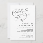 Feiern Sie mit uns, Romantisches Hochzeitstanz Einladung (Vorderseite)