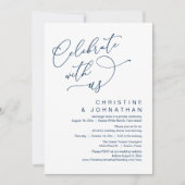 Feiern Sie mit uns, Romantisches Hochzeitstanz Einladung (Vorderseite)