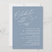 Feiern Sie mit uns, Romantisches Hochzeitstanz Einladung (Vorderseite)