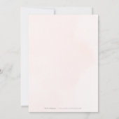 Feiern Sie mit uns! Rose Gold Dusty Blue Greenery Einladung (Rückseite)