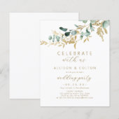 Feiern Sie mit uns! Rustikale Eukalyptus-Grüne Boh (Vorne/Hinten)