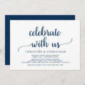 Feiern Sie mit uns, Rustikales Hochzeitsfeier-Part Einladung (Vorne/Hinten)