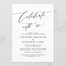 Feiern Sie mit uns, Schwarz, Hochzeit Probe Dinner