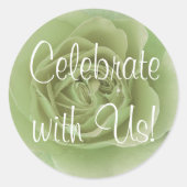 Feiern Sie mit unserem Aufkleber (Vorderseite)