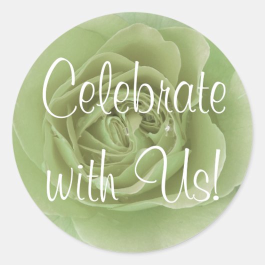 Feiern Sie mit unserem Aufkleber (Vorderseite)