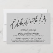 Feiern Sie mit unserem eleganten Handwriting Light Einladung (Vorderseite)