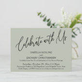 Feiern Sie mit unserem eleganten Handwriting-Party Einladung (Stehend Vorderseite)