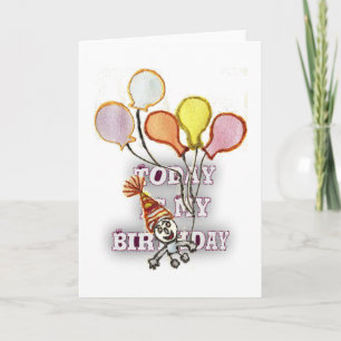 Feiern Sie mit unserem verspielten Geburtstagsgruß Karte