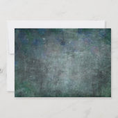 Feiern Sie mit unserer Handschrift Blue Gray Grung Einladung (Rückseite)