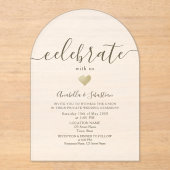 Feiern Sie mit unserer Hochzeitsempfehlung Acryleinladungen (Vorderseite)