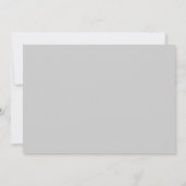 Feiern Sie mit US Handwriting Simple Light Gray Einladung (Rückseite)