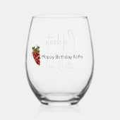 Feiern Sie mit Wein aus nicht rostendem Weinglas Ohne Stiel (Rückseite)