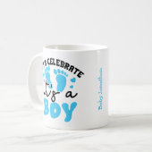 Feiern Sie neue Baby Boy Geschenke Tasse (Vorderseite Links)