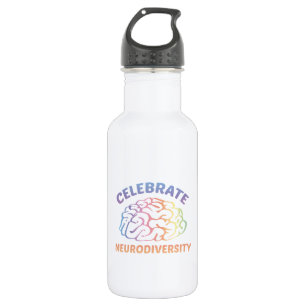 Feiern Sie Neurodiversity Trinkflasche