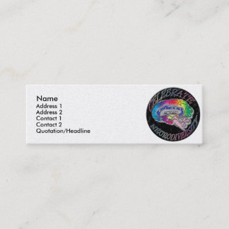 Feiern Sie Neurodiversity Visitenkarte