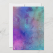 Feiern Sie nur mit dem Empfang "Watercolor Hearts" Einladung (Rückseite)