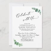 Feiern Sie nur mit unserem einfachen Eukalyptus-Em Einladung (Vorderseite)