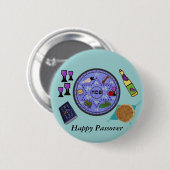 Feiern Sie Passahfest Button (Vorne & Hinten)