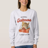 Feiern Sie purer Happy Catmas to Meow and You Sweatshirt (Vorderseite)