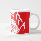 Feiern Sie Rote Dekoration Jumbo-Tasse (Rechts)