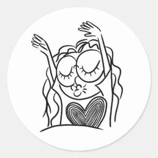 Feiern Sie! Runder Aufkleber