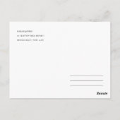 Feiern Sie Save the Date mit US-Kalligrafie Postkarte (Rückseite)